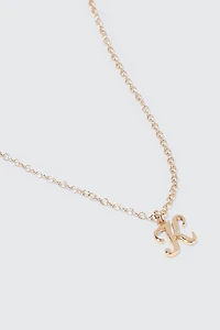 Collier initiale K