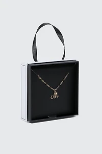 Initial M Necklace