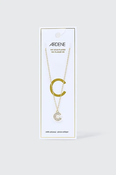 14K Gold Plated Initial C Necklace