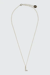 14K Gold Plated Initial L Necklace