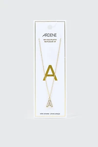 14K Gold Plated Initial A Necklace