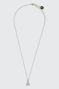 14K Gold Plated Initial A Necklace