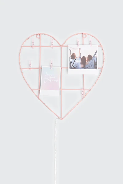 Heart Picture Frame with Pegs