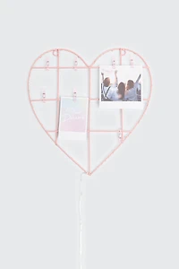 Heart Picture Frame with Pegs