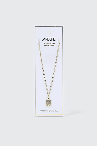 14K Gold Plated Turtle Necklace