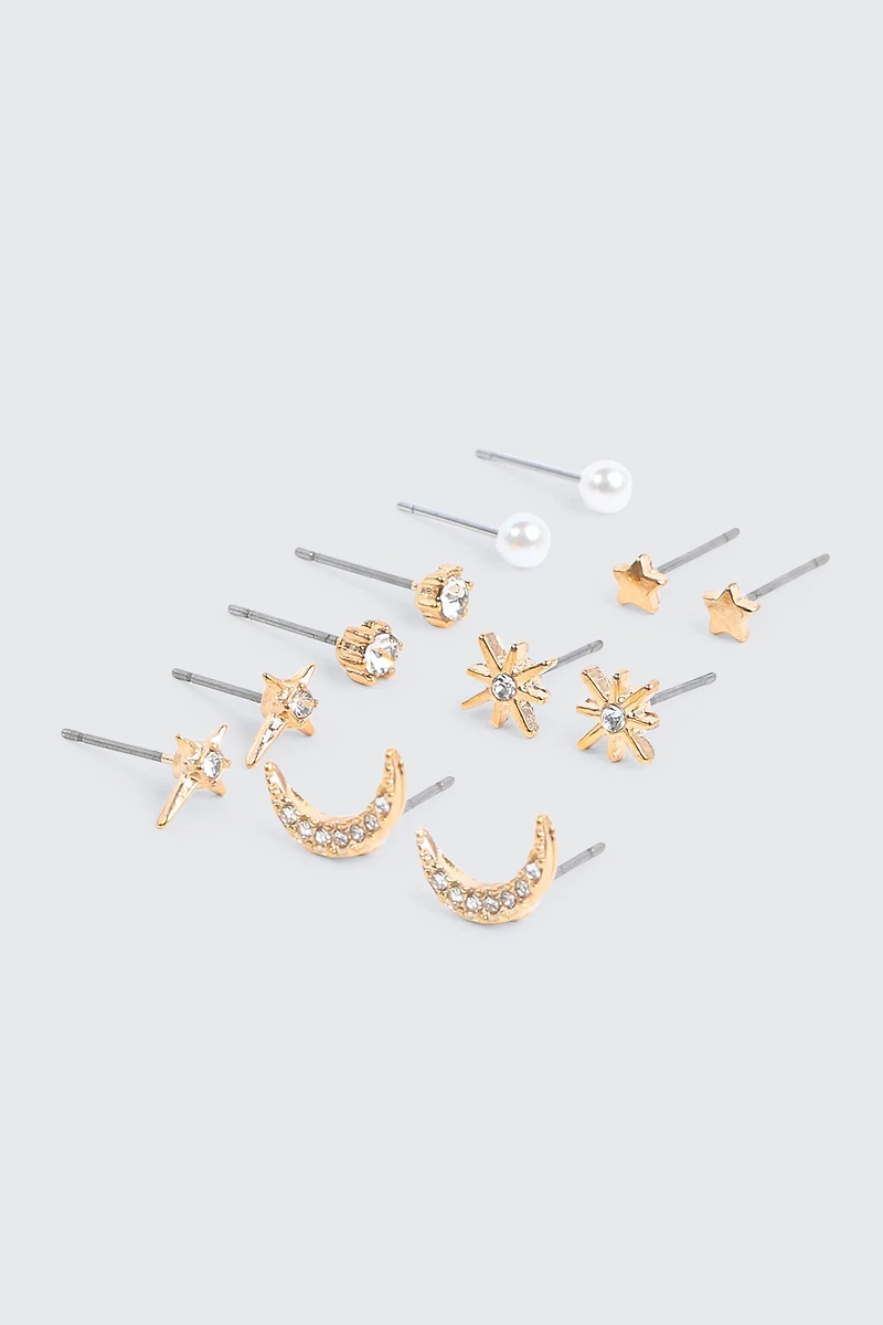 Celestial Stud Earring Gift Set