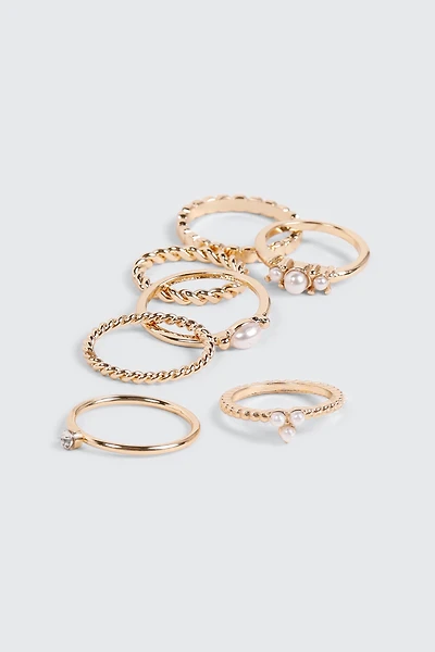 8-Pack Assorted Rings