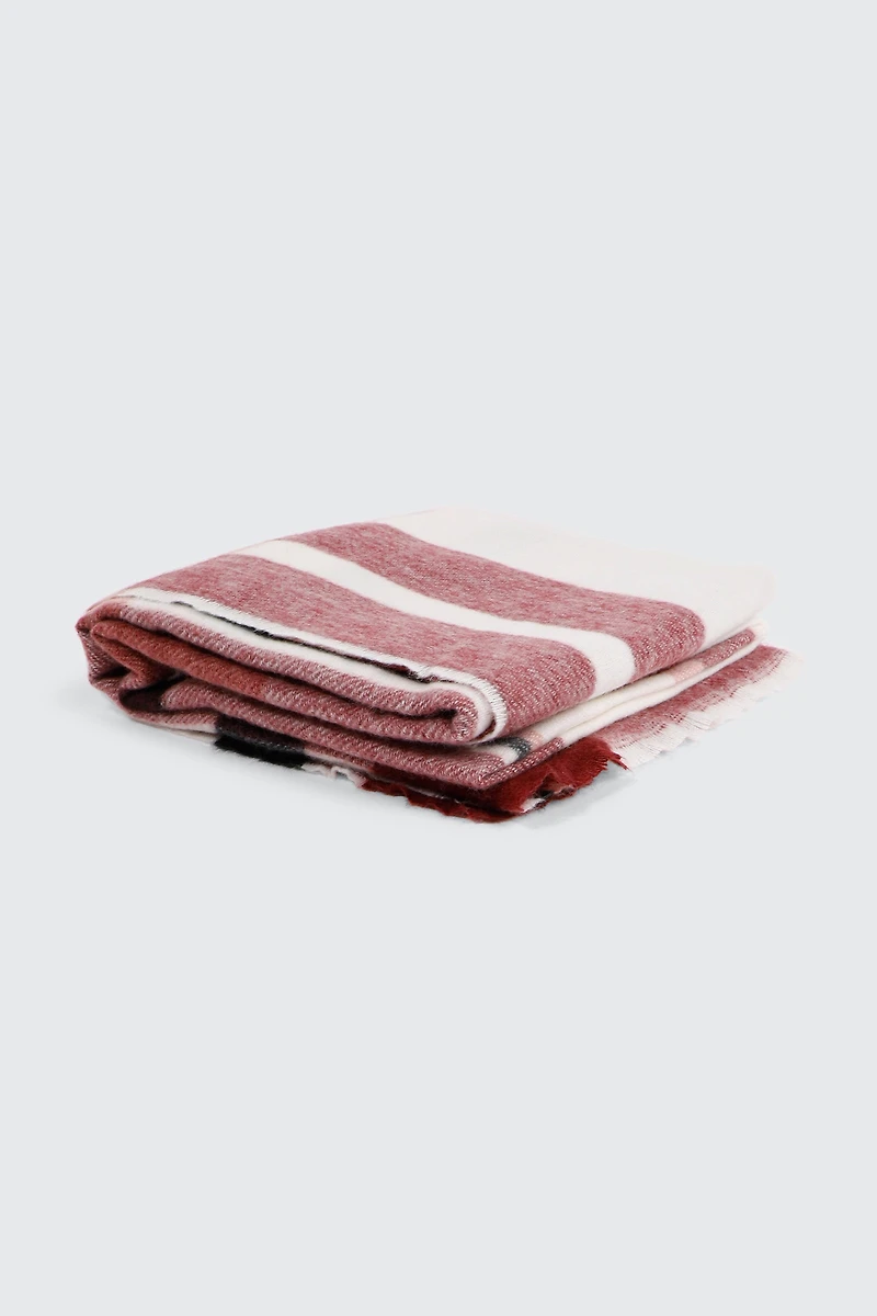 Foulard rectangulaire à carreaux