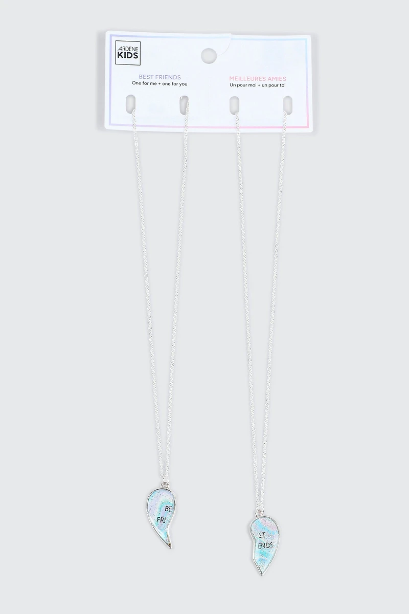 2-Pack Broken Heart BFF Necklaces