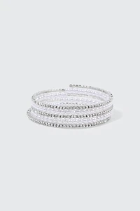 Rhinestone & Pearl Bracelet