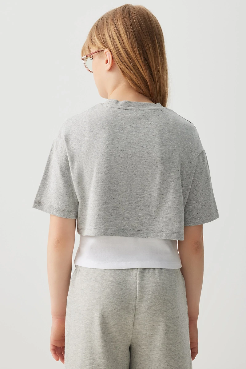 Layered Graphic Boxy T-Shirt