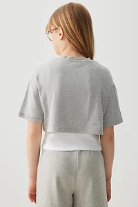 Layered Graphic Boxy T-Shirt