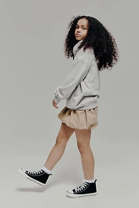 Twill Bubble Mini Skirt