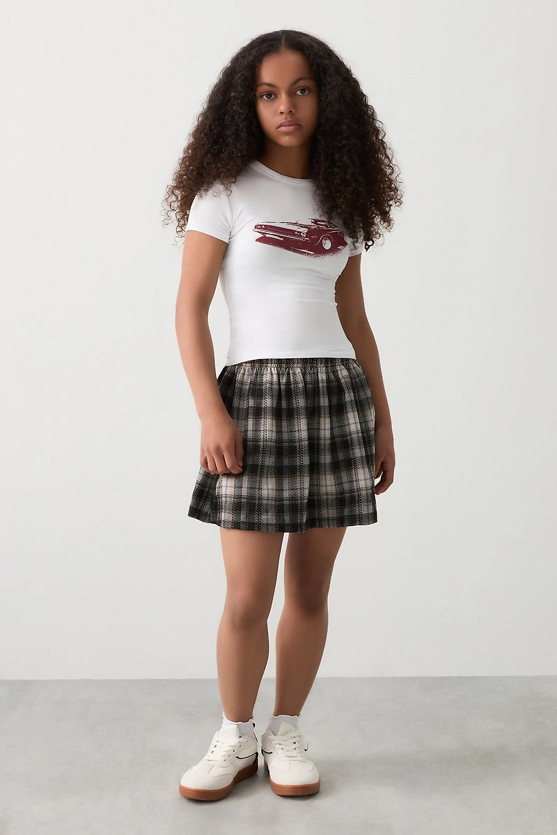 Plaid Mini Skirt