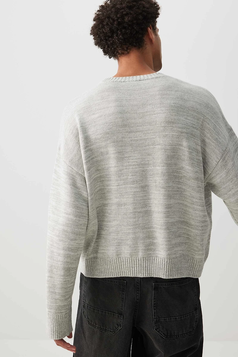 Graphic Crew Neck Sweater