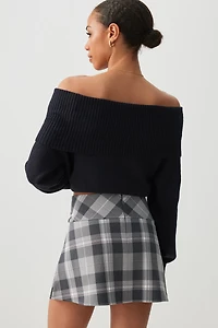 Bow Front Mini Skirt