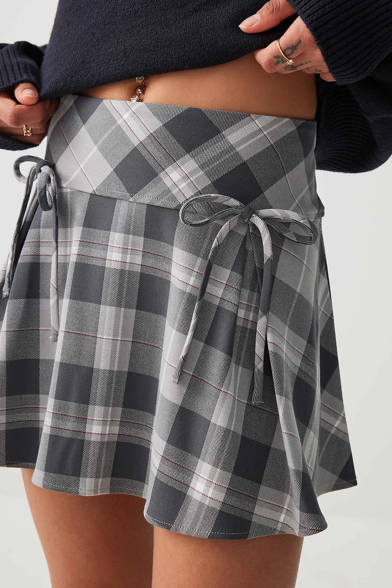 Bow Front Mini Skirt