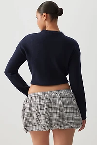 Bubble Micro Skirt with Shorts