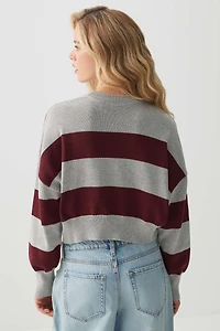Striped Crop Sweater