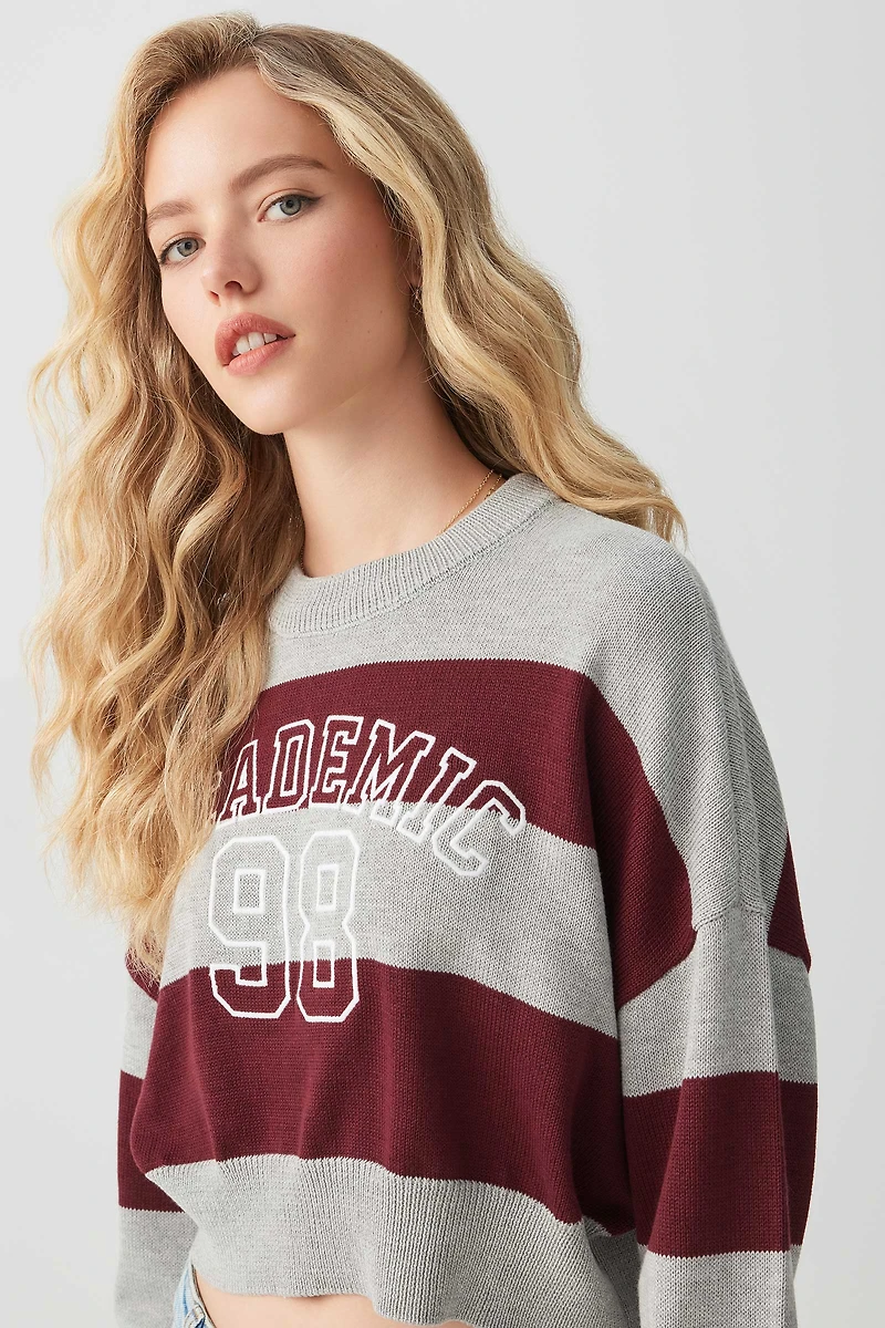 Striped Crop Sweater