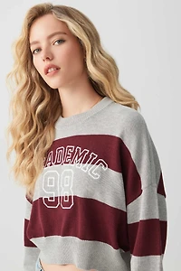 Striped Crop Sweater
