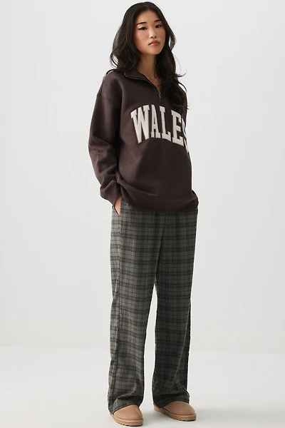 Mid Rise Wide Leg Pants