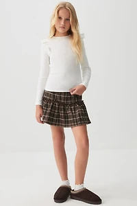 Plaid Tiered Skort