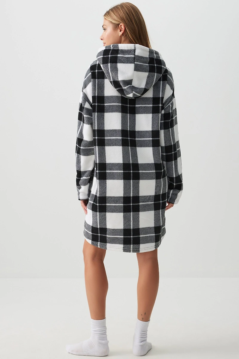 Pull de détente à capuchon en peluche