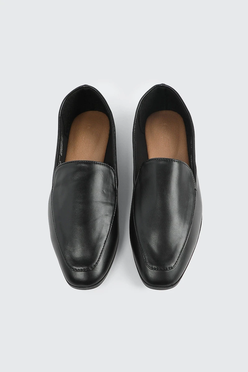 Faux Leather Loafers