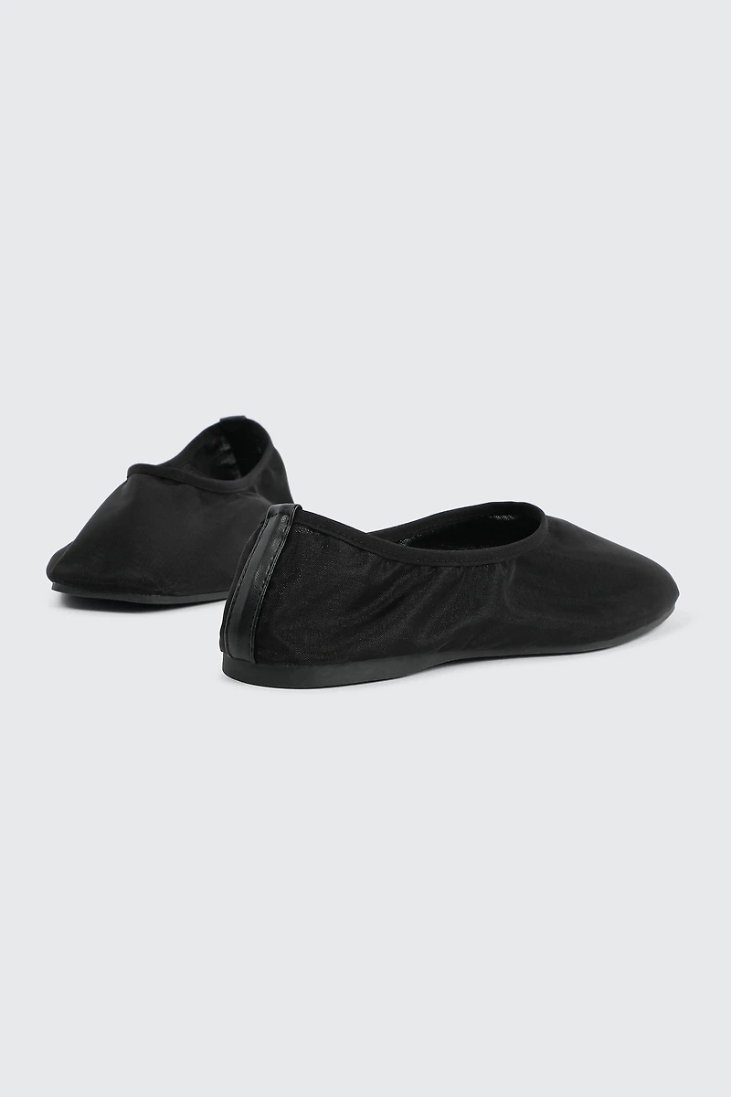Square Toe Ballet Flats