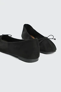 Square Toe Ballet Flats