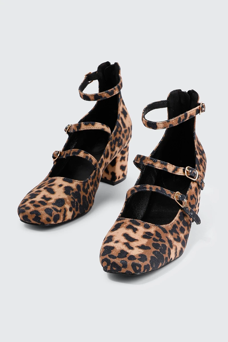 Triple Strap Mary Janes