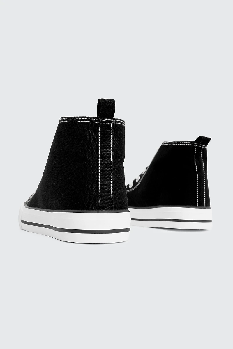 Canvas High Top Sneakers