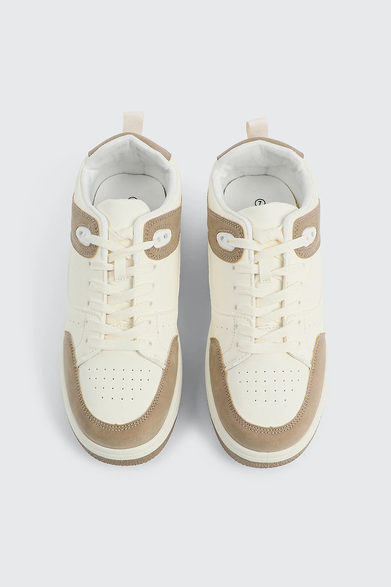 Laced Sneakers with Charm Detail