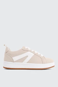 Espadrilles contrastantes en faux suède