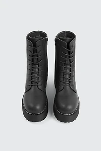 Chunky Sole Combat Boots