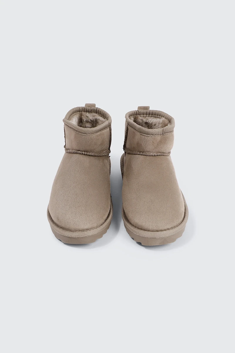 Mini Faux Sheepskin Boots