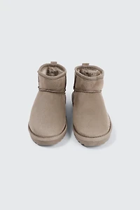 Mini Faux Sheepskin Boots