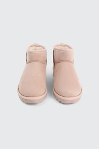 Mini Faux Sheepskin Boots