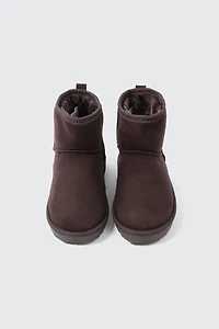 Mini Faux Sheepskin Boots