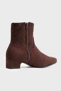 Elongated Square Toe Booties
