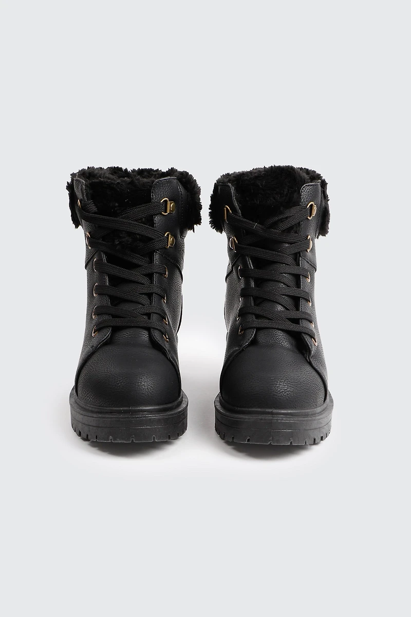 Faux Fur Lined Winter Boots