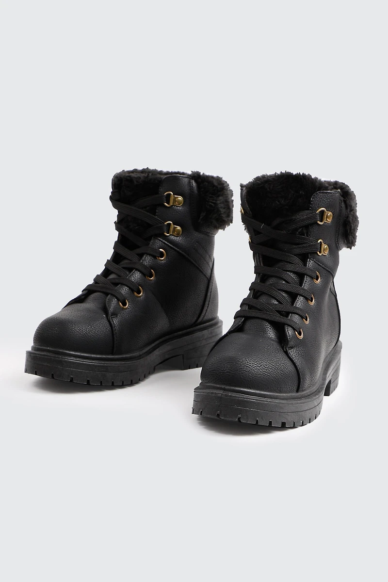 Faux Fur Lined Winter Boots