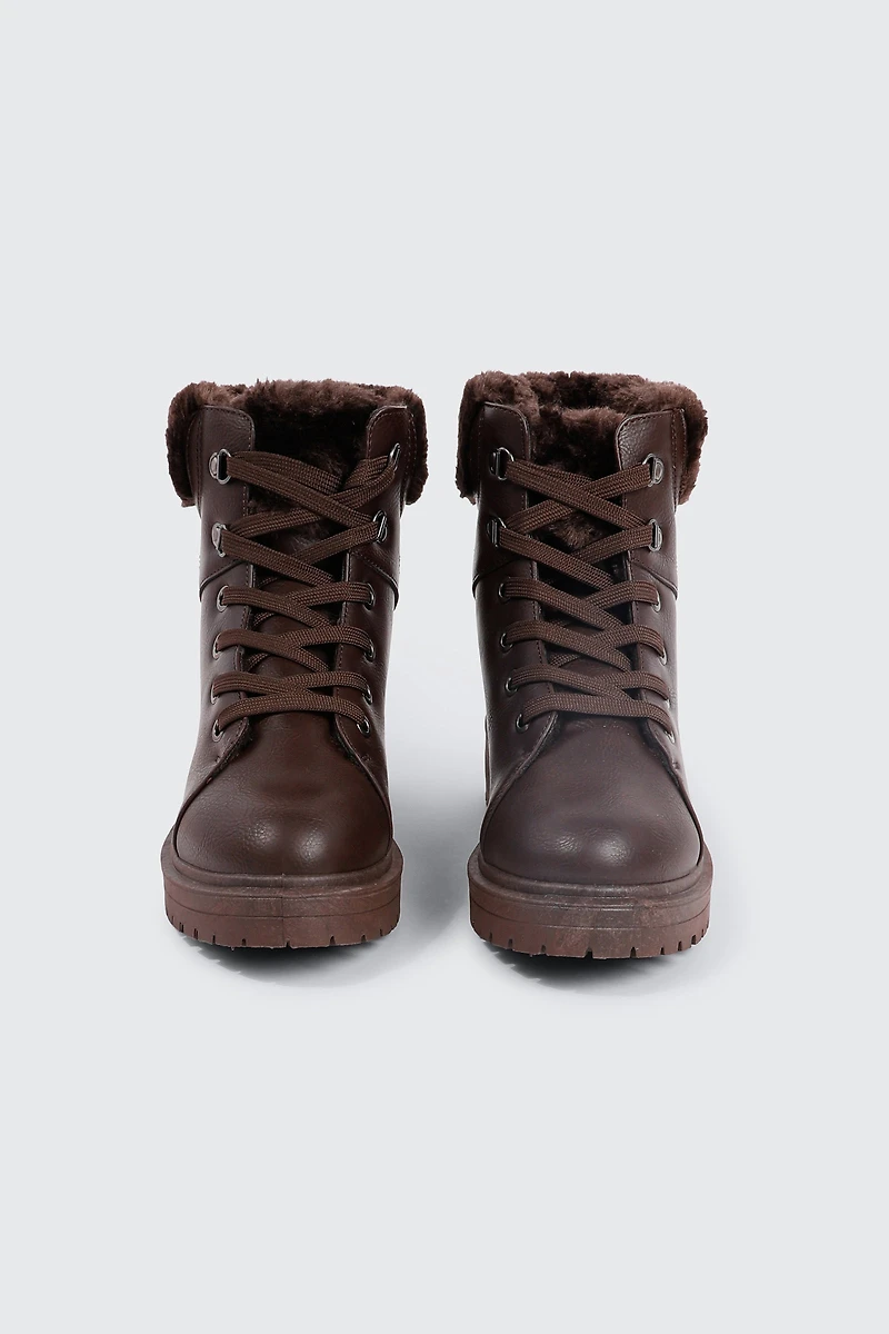 Faux Fur Lined Winter Boots