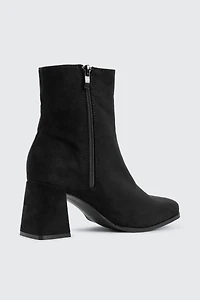 Flare Heel Ankle Boots