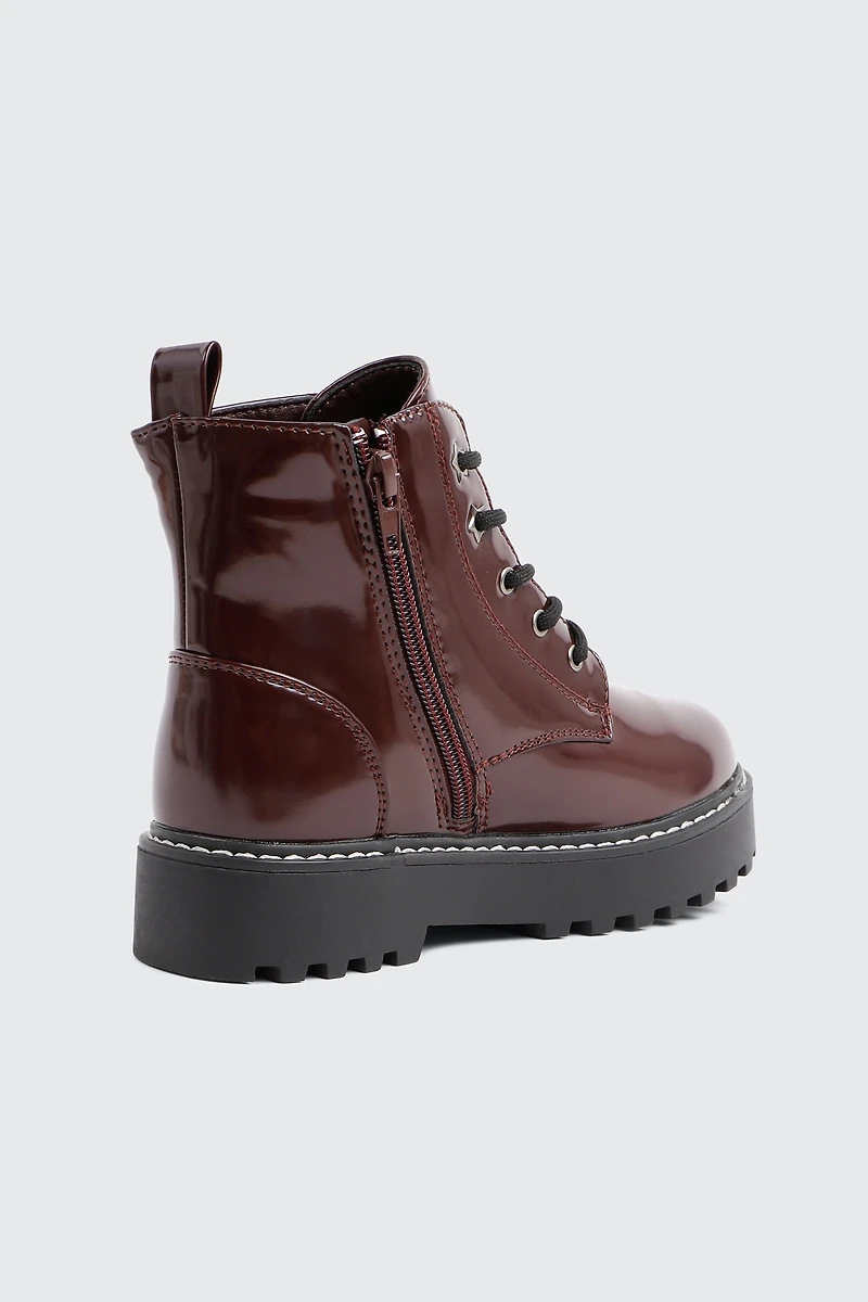 Bottes de combat à semelle volumineuse