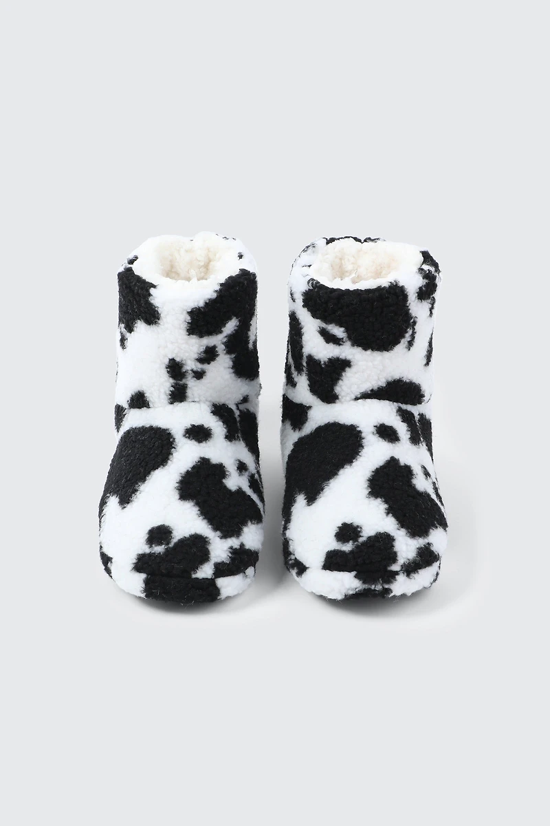 Pantoufles bottines en polaire berbère