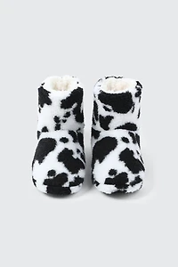 Pantoufles bottines en polaire berbère