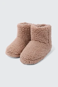 Pantoufles bottines en polaire berbère