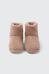 Pantoufles bottines en polaire berbère